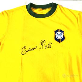 Maglia di calcio autografata Pelè certificato di a