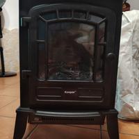 Stufa elettrica effetto camino 