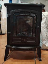 Stufa elettrica effetto camino 