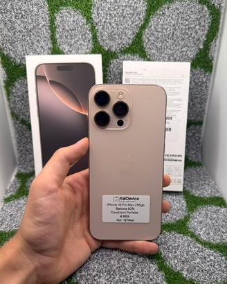 iPhone 16 Pro Max 256gn Desert - 🔋92% Perfetto