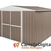 Box in Acciaio da giardino 360x345cm tortora