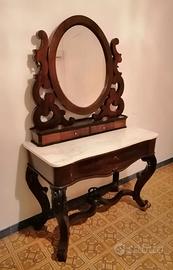 Toilette Luigi Filippo, metà 800, piano in marmo