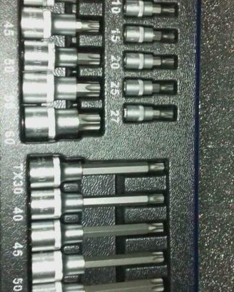 Inserti 18 pezzi torx