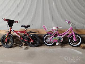 bici bambino e bambina