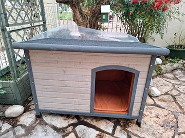 cuccia cane da esterno con rivestimento invernale