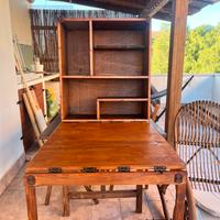 Tavolo pensile salva spazio chiudibile artigianale