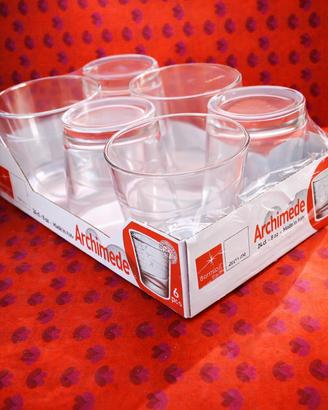 Set 6 Bicchieri Bormioli Rocco Archimede 24cl Vetr