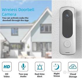 VIDEOCITOFONO WIFI HD RICARICABILE CAMPANELLO USB