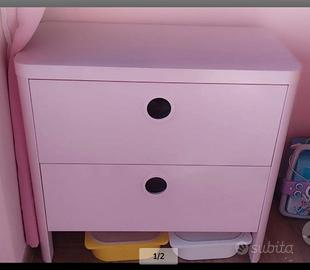 Cassettiera Ikea Busunge rosa