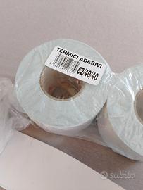 10 rotoli di etichette termica adesiva continua 
