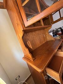 Credenza vetrina in legno