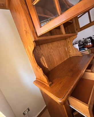 Credenza vetrina in legno