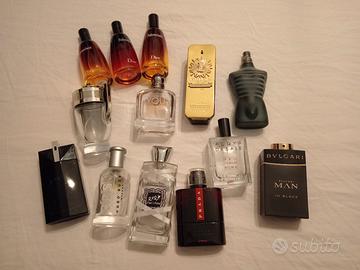 bottiglie profumi vuote uomo