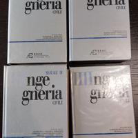 4 Manuali ingegneria civile Cremonese+ altri libri