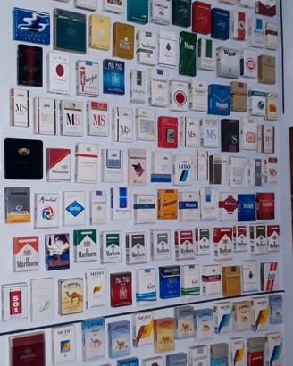 Collezione 147 pacchetti di sigarette vuoti RARI