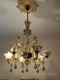 Murano  foglia oro 24kt inglobata  a caldo