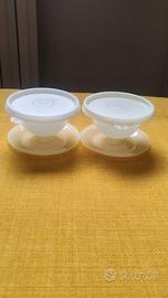 Set Tupperware bianco 2 semifreddi, budino, gelato