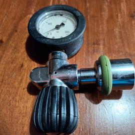 manometro x bombola ad ossigeno 315 bar