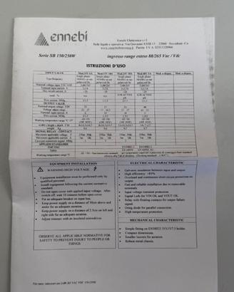Alimentatore switching professionale Ennebi 24V 6A