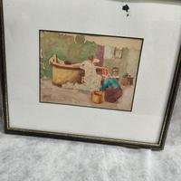 Acquerello dell'artista Eros Kara con certificato