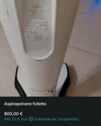 Folletto aspirapolvere