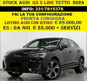 AUDI Q3 2.0 TDI S LINE S.B TETTO AZIENDALI