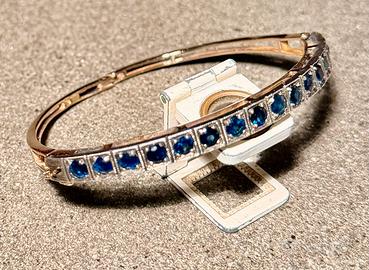 Bracciale  bangle vintage Art Deco in oro 12K