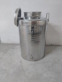 Contenitore olio acciaio inox 18/ 10 da 50 litri 