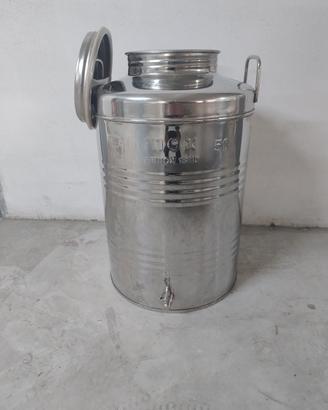 Contenitore olio acciaio inox 18/ 10 da 50 litri 
