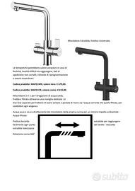 MISCELATORE ESTRAIBILE ACQUA FILTRANTE SMEG