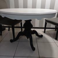 tavolo shabby bicolore 