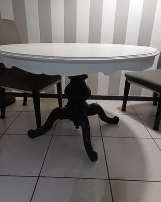 tavolo allungabile shabby bicolore ! 
