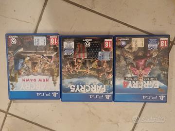 farcry 4 farcry 5 e farcry new dawn per ps4 