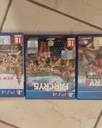 farcry 4 farcry 5 e farcry new dawn per ps4 