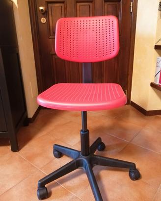 sedia con rotelle per scrivania 