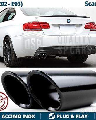 TERMINALI di Scarico NERI per BMW Serie 3 E92 E93