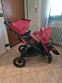 Passeggino trio gemellare