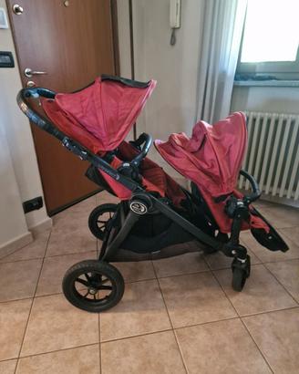 Passeggino trio gemellare