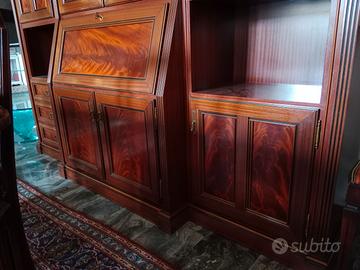 Credenza in piuma di mogano 