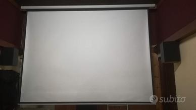 Telo videoproiettore motorizzato 100"