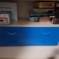 cassettiera 2 cassetti