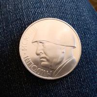 Moneta commemorativa mussolini, da 5 euro e' rara