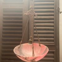 Lampadario in alabastro vintage