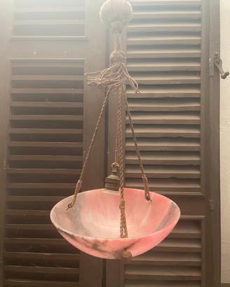 Lampadario in alabastro vintage