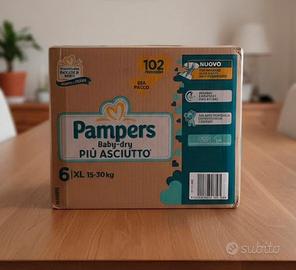Pannolini Pampers baby-dry taglia 6-XL 