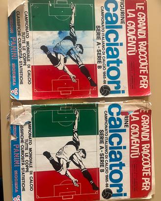 2 album Calciatori 1965-66 edizioni Panini