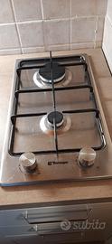 Piano cottura 2 fuochi da incasso a gas