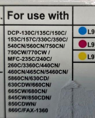 cartucce colori compatibili BROTHER L970 / 1000XL