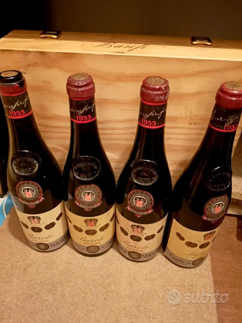 4 bottiglie Barolo 1955 - Enrico Serafino - Collezionismo In