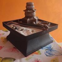 Giardino zen con fontanella